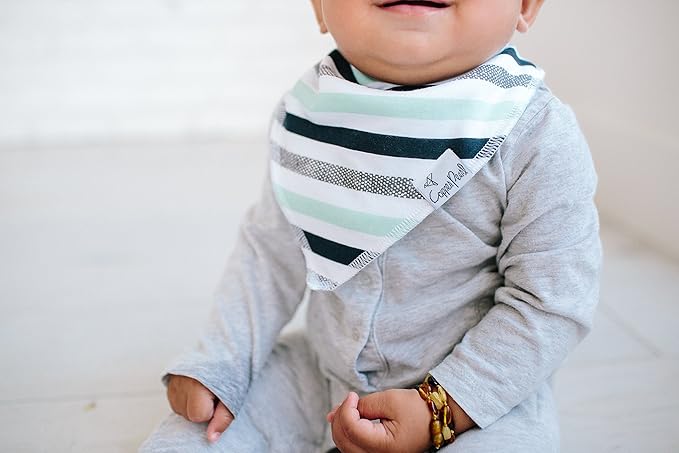Copper Pearl Baby Bandana Drool Bibs for Drooling and Teething 4 Pack Gift Set “Scout Set