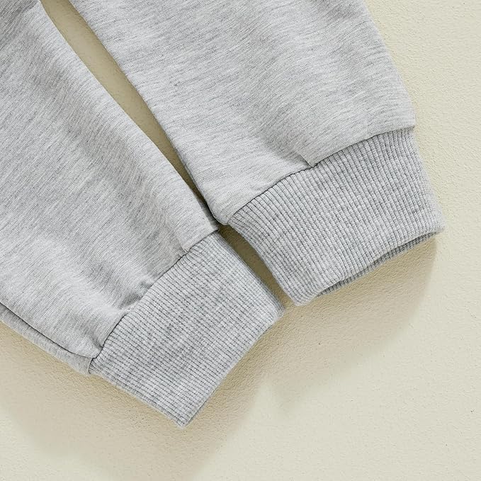 Toddler Baby Boy Fall Winter Outfit Long Sleeve Letter Print Sweatshirts and Jogger Pants Infant Boy Clothes