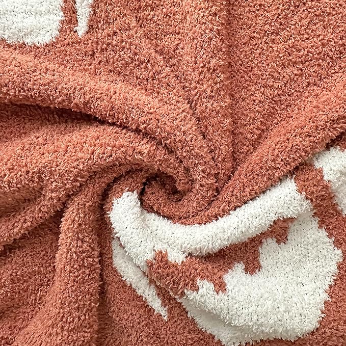 Cozy Football Pattern Blanket Perfect Lightweight Bedding for Adults, Soft, Warm, and Plush Rugby Sports Blanket Great for Bed Sofa, Dark Brown, 50"x60"