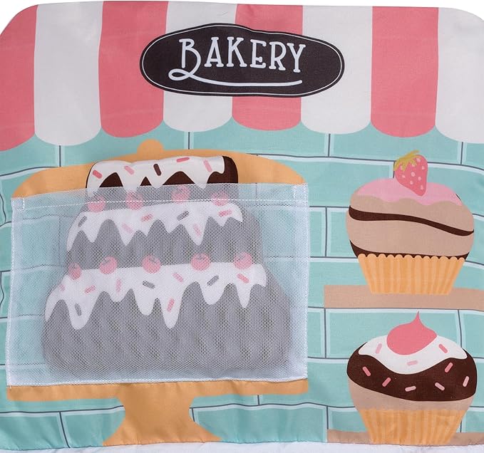Lambs & Ivy Interactive 2-n-1 Soft Toddler Cupcake/Bakery Pillow Play Set