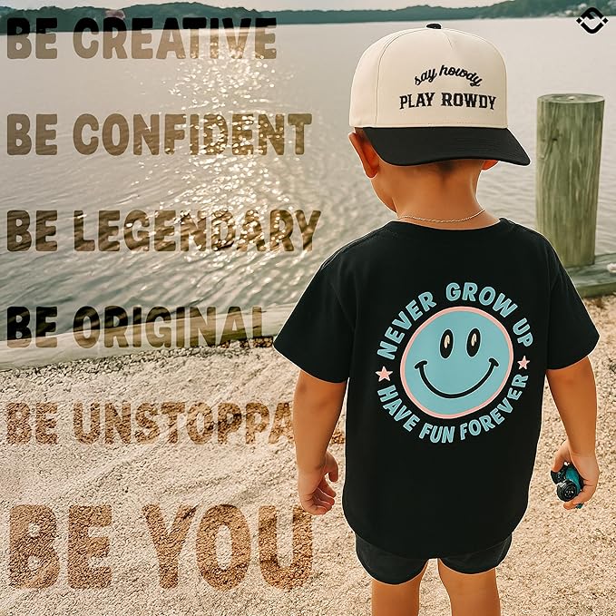 Funky Junque Premium Kids Trucker Hat Vintage Snapback Baseball Cap - Toddler Designs, Infant Sizes