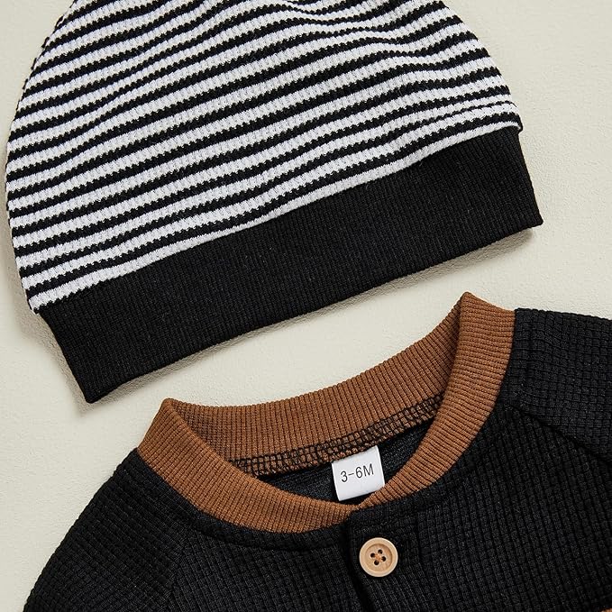 Kuriozud Newborn Infant Unisex Baby Boy Girl Clothes Button Romper Jumpsuit Basic One Piece Outfits