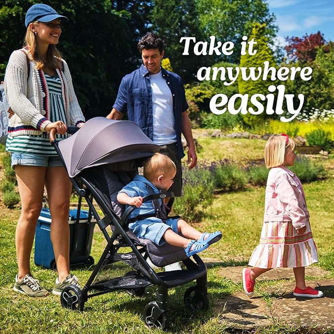 Graco Ready2Jet Travel System – Overhead Friendly Compact Travel Stroller with Automatic Fold and SnugRide Infant Car Seat