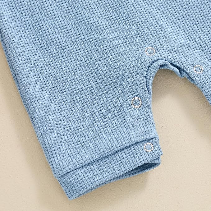 Kuriozud Newborn Infant Unisex Baby Boy Girl Clothes Button Romper Jumpsuit Basic One Piece Outfits