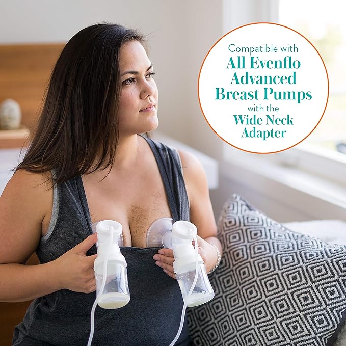 Evenflo Feeding Balance Plus Wide Neck Baby Bottle | Proflo Venting Technology | For Newborn and Infant | BPA Free | 5 Ounce, Pack of 18