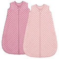 Fleece Baby Sleep Sack 18-24 Months with Plush Dots 1.5 Tog Baby Wearable Blanket with 2-Way Zipper Warm Sleeping Sack for Toddler Infant - XLarge, Pink