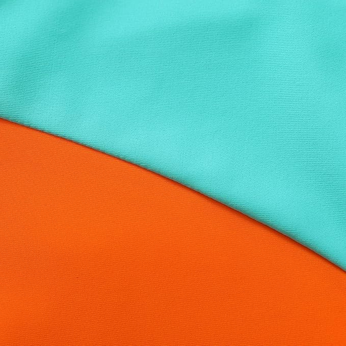 Happy Town Toddler Swimsuit Girl One Piece Bathing Suit Color Block Swimwear Baby Summer Beach Wear