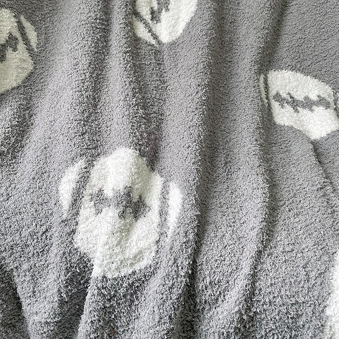Cozy Football Pattern Blanket Perfect Lightweight Bedding for Adults, Soft, Warm, and Plush Rugby Sports Blanket Great for Bed Sofa (Rugby-Grey, 50"x60")
