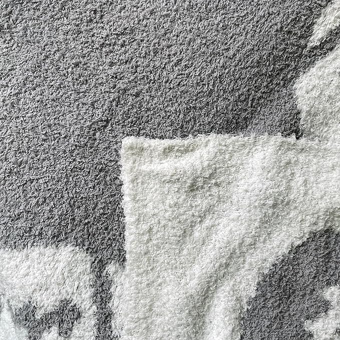 Cozy Football Pattern Blanket Perfect Lightweight Bedding for Adults, Soft, Warm, and Plush Rugby Sports Blanket Great for Bed Sofa (Rugby-Grey, 50"x60")