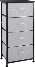 Amazon Basics Fabric 4-Drawer Storage Organizer Unit for Closet, Black